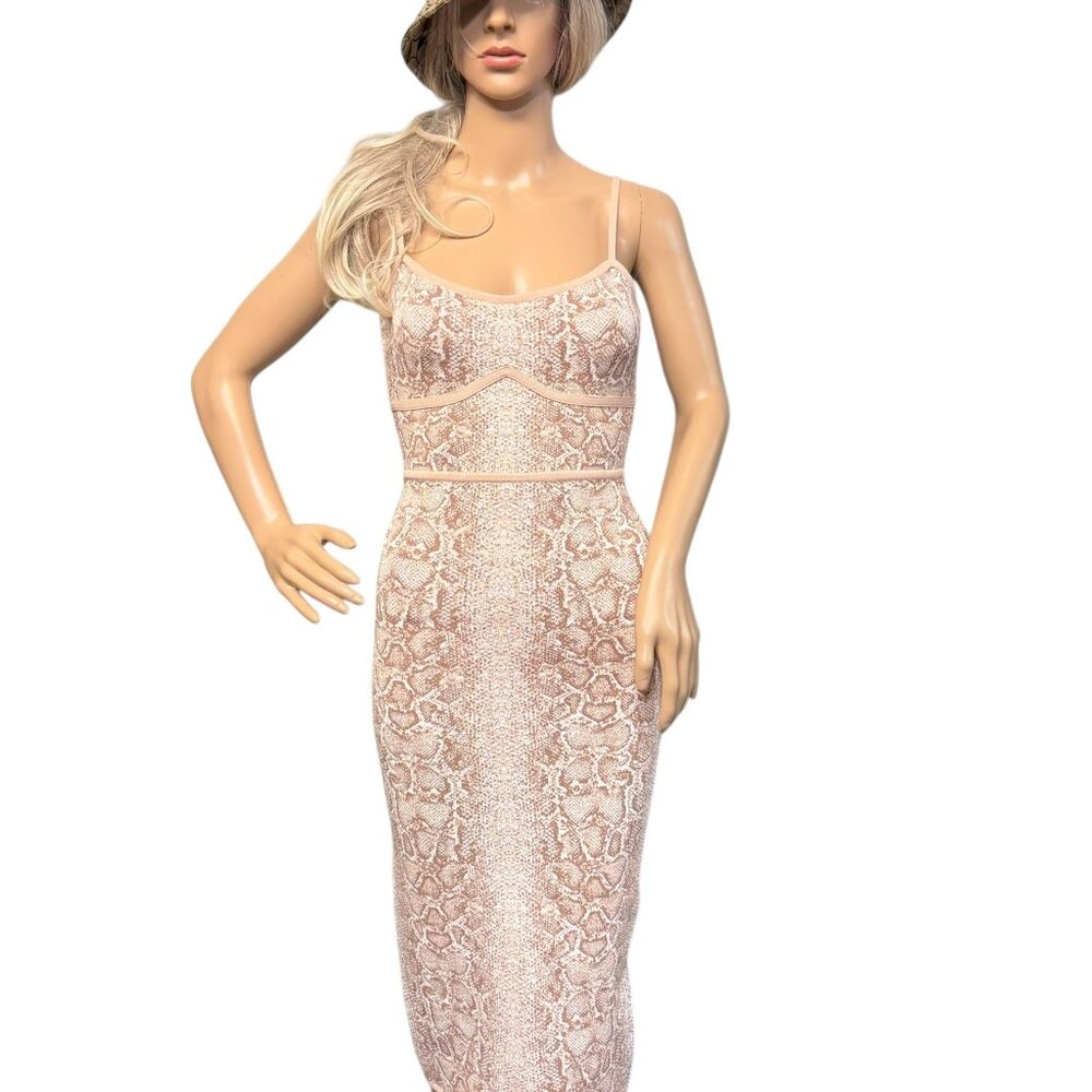 BCBGMaxAzria Snakeskin Cocktail Dress - Size XS